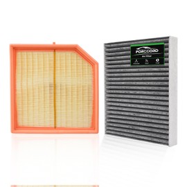 Forccord Cabin & Engine Air Filter Kit Fits for 2019-2025 Volvo XC40 2.0L Activated Carbon Cabin Filter Replacement 31497285 31474521