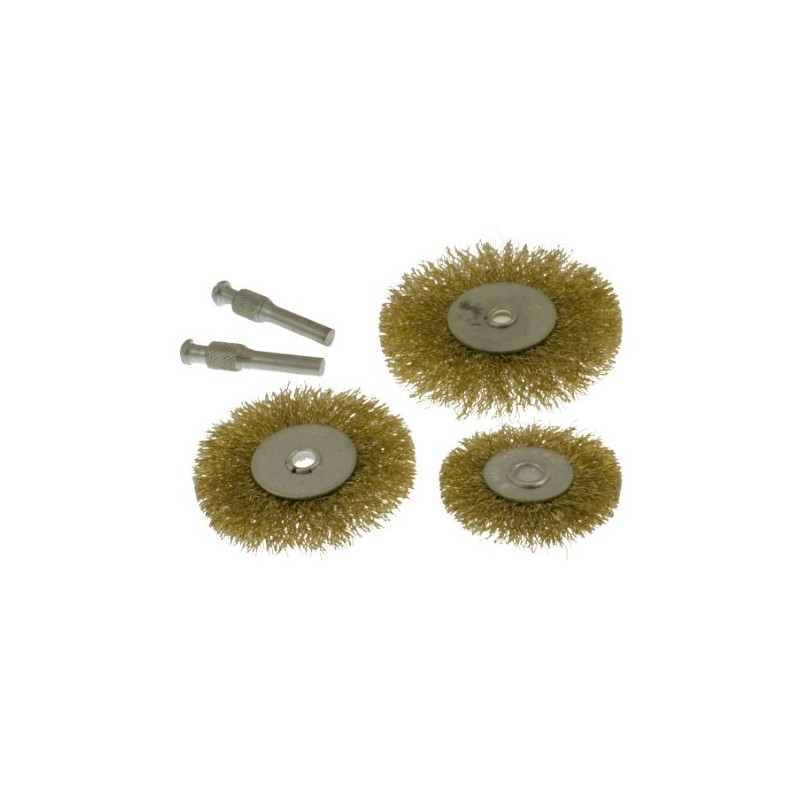 Toolzone 5Pc Flat Wire Wheels For Drill