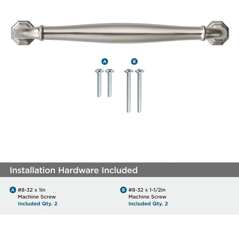 khtumeware 10 Pack 6 Inch(152mm) Brushed Satin Nickel Heavy Duty