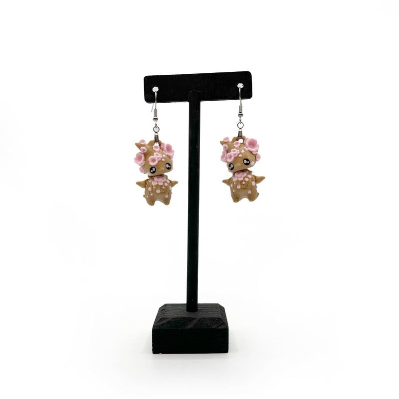 Pixie Earrings – Lightweight 3D Printed earrings for fantasy fans:_Cherry