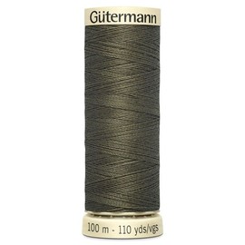 Gutermann Sew All Polyester Thread, Dark Khaki 0676, 100 m, 5.5 x 1.8 x 1.8 cm