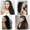 Luxiremi Curly Ponytail Hairpiece Clip Extension with Drawstring Long 55