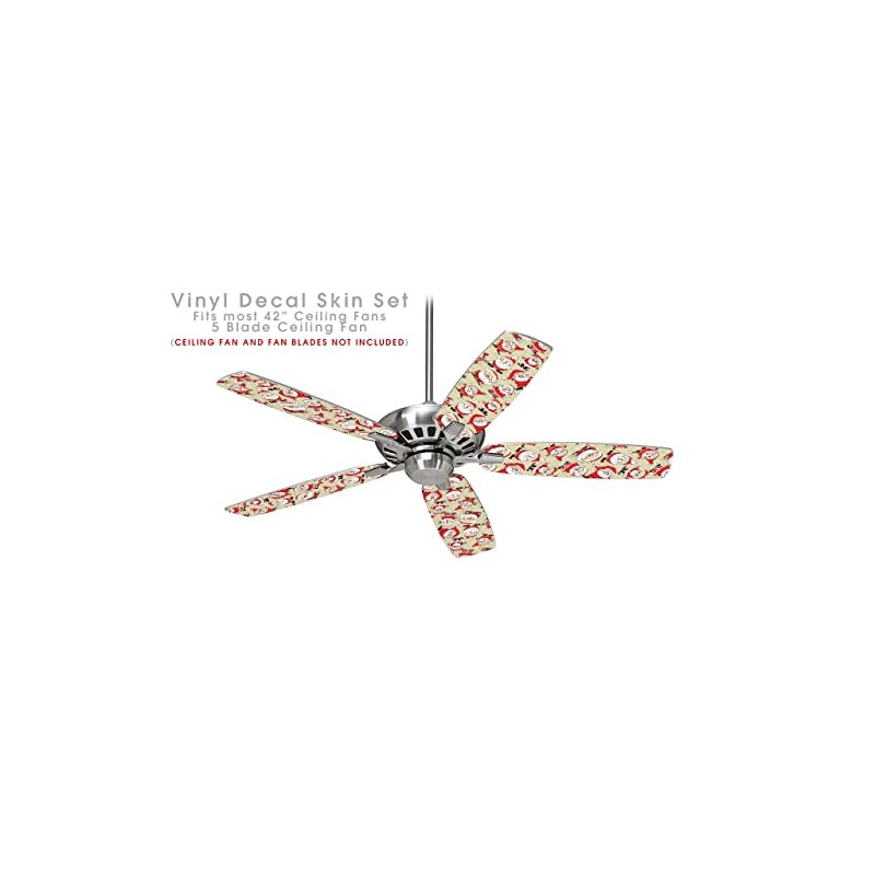 Lots of Santas - Ceiling Fan Skin Kit fits most