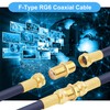 SAISN Coaxial Cable Connector F-Type RG6 Cable Extension Adapter (Pack