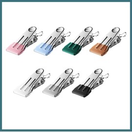 ASK Stainless Steel Clothespins with Hooks, Small 2.2 inches (5.5 cm), 10 Pieces Clips, Pinch, Rust Resistant, Strong, Windproof, Clothespins, Laundry Supplies, Clothes Drying, Room Drying, Outdoor Drying, Multi-Purpose (10 Pieces, 8 Type B Gray (2.2 inc