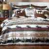 CARSTENS, INC. Rustic Cabin Lodge Comforter Set Queen/Full - Outdoor