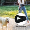 ZHOMA 4FT Chew Proof Metal Dog Leash with Comfortable Handle,