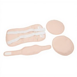 Paquete Aceite Ricino, Correa Ajustable, Envoltura Paquete de Aceite, Kit de Paquete de Aceite Ricino Masaje Reutilizable a Prueba de Ricino, para la 