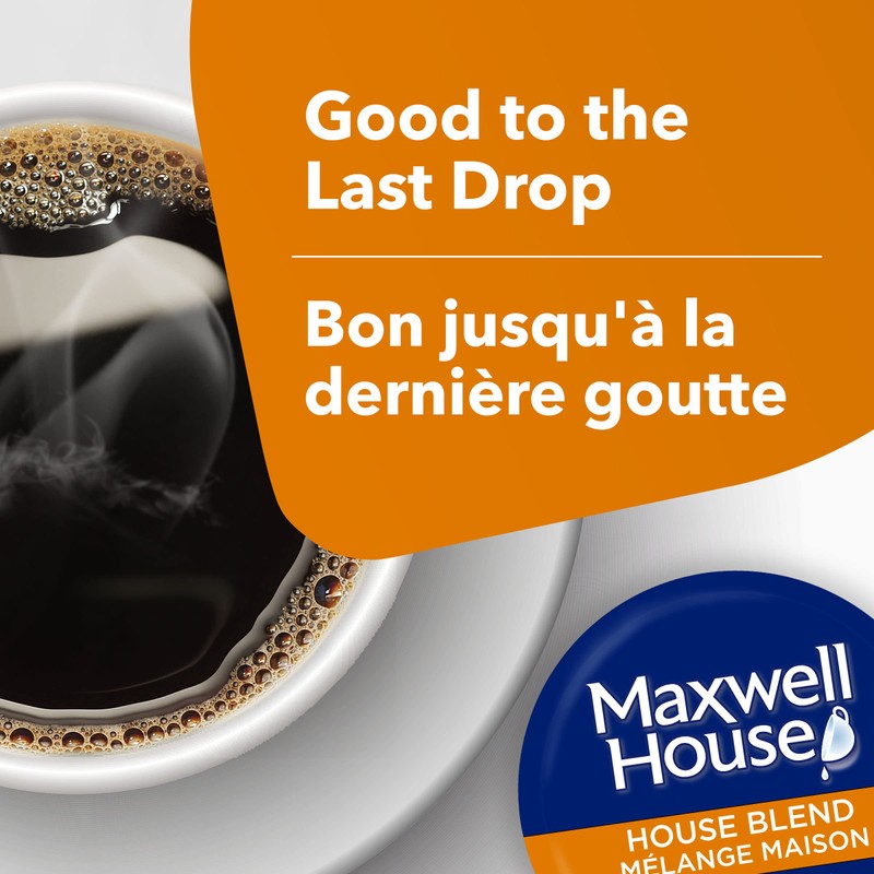MAXWELL HOUSE House Blend Coffee, 126g, 16 Count {Imported from