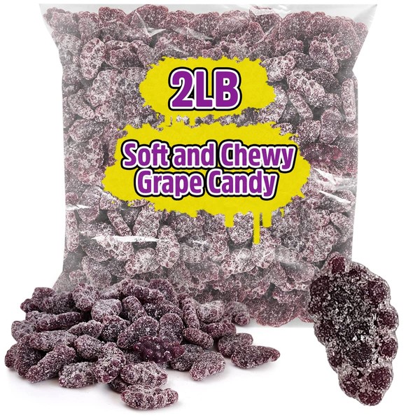 Sour Patch Grape – Delicious Sour Patch Kids Grape Small Packs –2Lb Candy Kids – Not So Purple Gummy Candy – Delicious Grape Sour Patch Kids for Snacks, Halloween, Pinatas