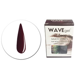 WAVEGEL Soak-0ff Gel & Nail Lacquer Matching Duo Set - Hot Coco - W223-223 I 0.5 Oz