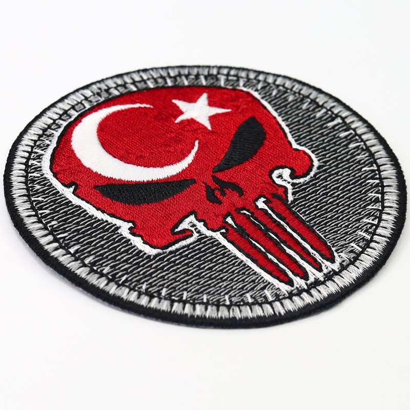 EXPRESS-STICKEREI Biker Patches 75 x 75 mm | Biker Cowl