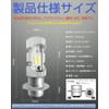 LEDヘッドライト バイク用 LEDバルブ Hi/Lo切替 無極性 直流 交流兼用AC/DC 12V 80V 20W