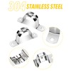 20 Pcs Pipe Clips 10mm,Caianwin Pipe Clamp Stainless Steel 304