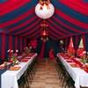 PartyVillage 10ftx20ft Navy Blue Ceiling Curtain for Wedding Parties –