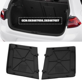 Briny River 2 Stück Heckklappen-Rücklichtabdeckung 5K6867658 5K6867657 Kompatibel mit VW Golf MK6 2008-2013 (L+R)