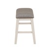 UOCFYK Bar/Counter/Saddle/Vanity Stools, Modern Small Height Barstools Wooden Upholstered Backless
