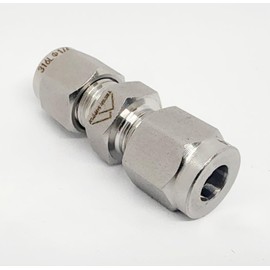 1/4" Union, 316 Stainless Steel, Compression Fitting, Swagelok and Parker Compatible