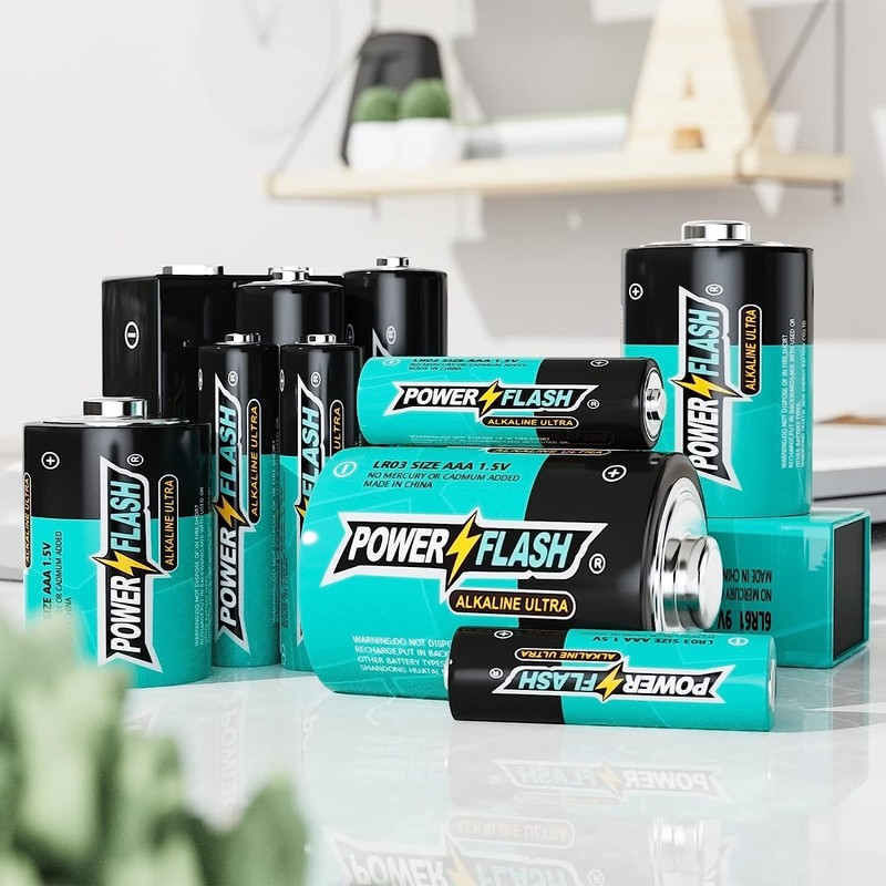 POWER FLASH AAA Batteries 24 Pack (with New Life Date)