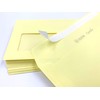 100 Window Envelopes, 220 mm x 110 mm, Yellow, Light