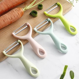 4 Pcs Vegetable Potato Peelers for Kitchen, Fruit Carrot Zucchini Cucumber Apple Peeler, Good Grip Veggie Peeler Makes Peeling Very Easy