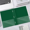 Henoyso 48 Pcs Plastic Folders with Clear Front Pocket and