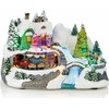 Premier Large LED Light Up Christmas Animated Traditional Village Snow