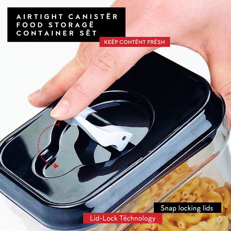 DWËLLZA KITCHEN Airtight Food Storage Containers - Pantry Snacks Kitchen