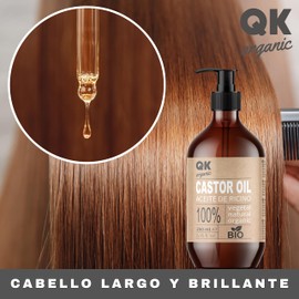 Organic Castor Oil 250 ml - for Hair, Skin, Eyelashes, Eyebrows, Beard and Nails - 100% Pure - Cold Pressed