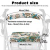 Vanideaoty Boho Floral Rollator Accessories Seat and Backrest Butterfly Rollbar