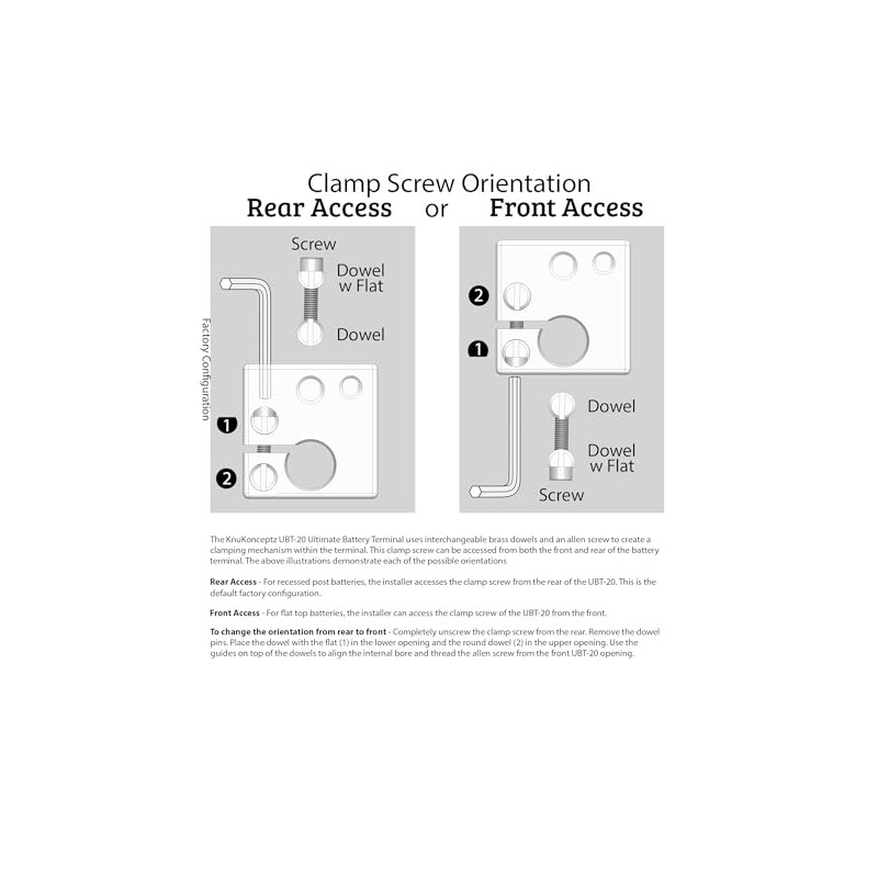 KnuKonceptz Ultimate Battery Terminal v2 0/4 Gauge and Ring Terminal