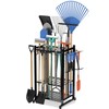 Garden Tool Organizer Rack Up to 50 Tools, Heavy-Duty Steel