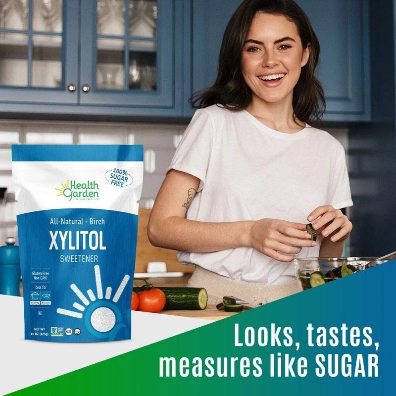 Health Garden Real Birch Xylitol, 5 lbs. (Pack of 2)