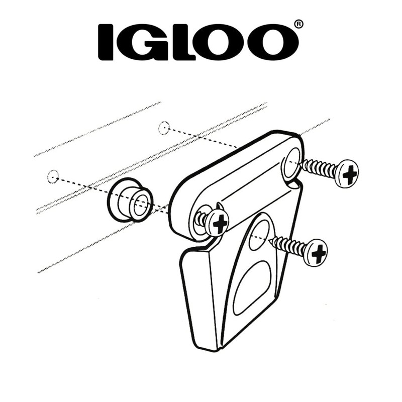 Igloo Universal Plastic Latch Closure, White