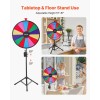 24-Inch Adjustable Height Win Fortune Roulette 14 Slots Spinning Prize