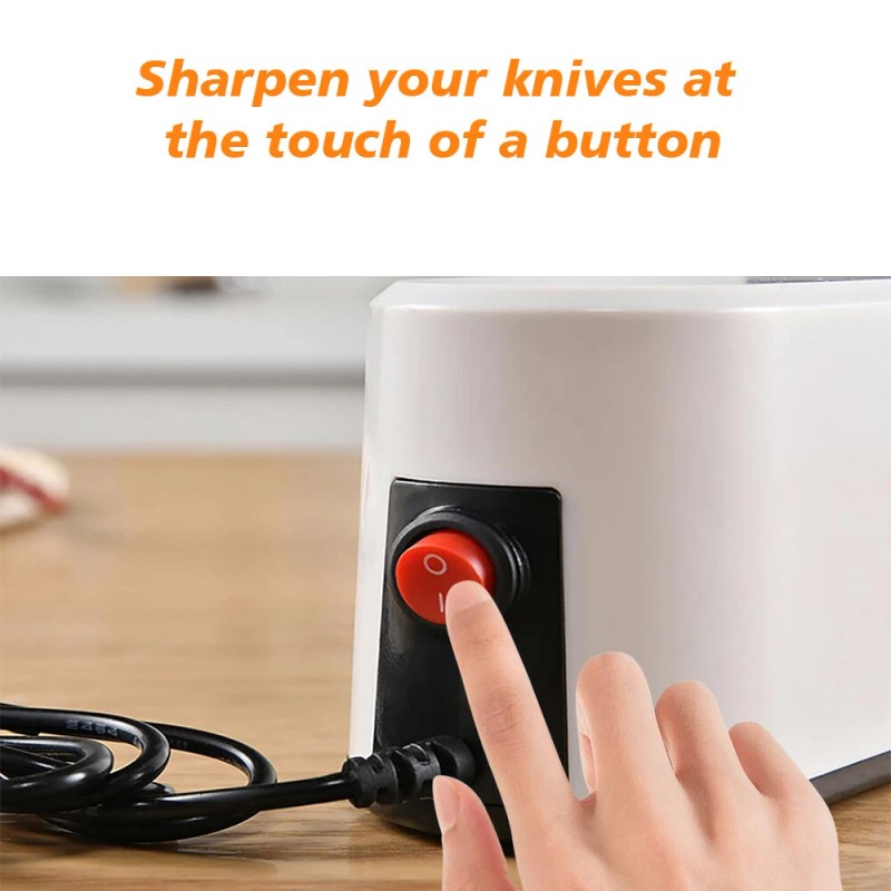 MDHAND Kitchen Electric Knife Sharpener Professional Knives Sharpening Stone Grinder