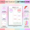 Work Day Planner Notepad | Daily Organizer to Structure Your