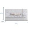 UShopUK Glitter Diamante Bow Shiny Bridal Prom Wedding Evening Clutch