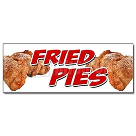 36" Fried PIES Decal Sticker deep Fry Fruit Cherry Apple Lemon Peach hot