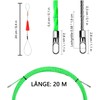 Cable retraction aid, 20 m spiral pull wire with 2