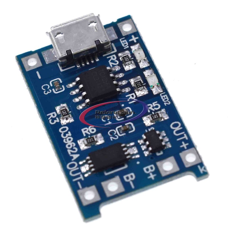 10pcs TP4056 Micro USB 5V 1A 18650 with Protection Dual