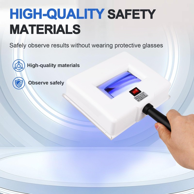 Woods Lamp Analyzer, Portable Detection Light with Black Shade Cloth,