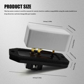 QZTYTY HVAC Fan Blower Motor Resistor Replacement for 1994-2008 Dodge Ram 1500 2500 3500 Pickup,1993-1999 Jeep Grand Cherokee, AC Blower Motor, AC Heater Resistor Replaces 4720278,68004241AA,5012212AA