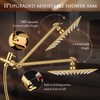 10" Gold Shower Head with Handheld, 5 Spray Handheld with