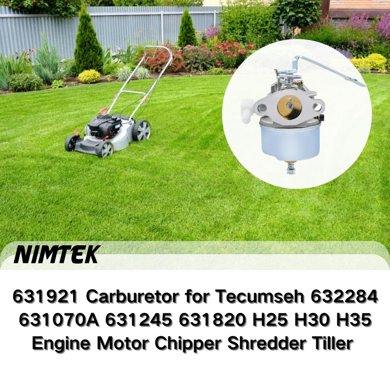 NIMTEK 631921 Carburetor for Tecumseh 631245 631820 632284 520-918 Fits