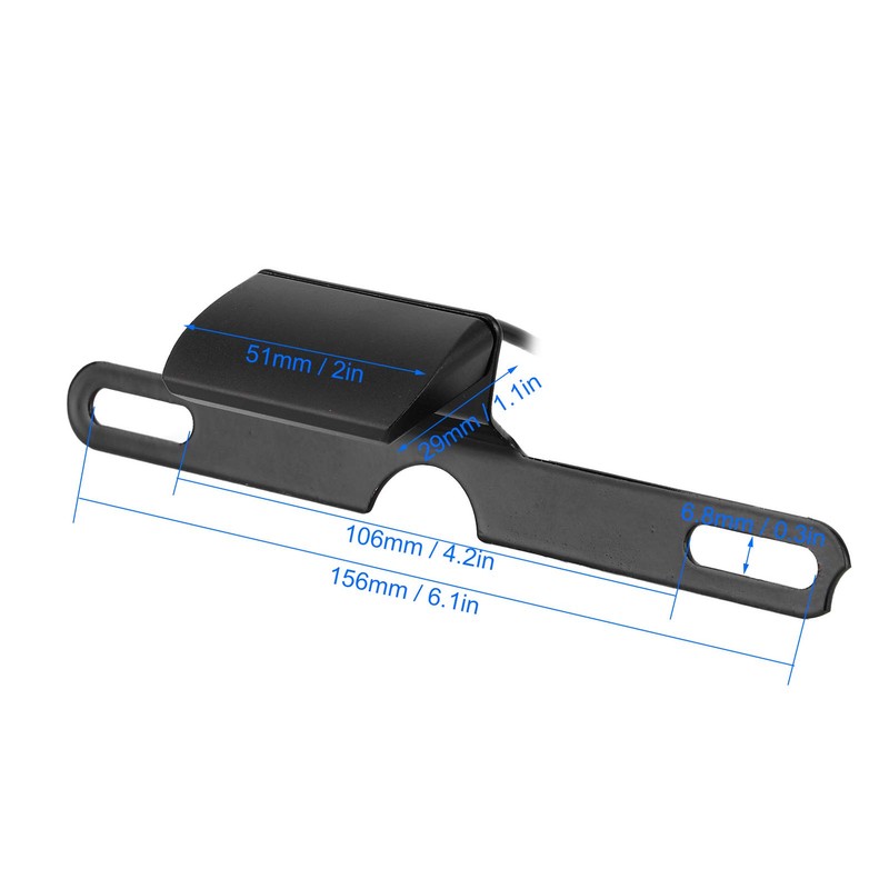 Universal Motorcycle License Plate Light 6 LED CNC Aluminium Rear