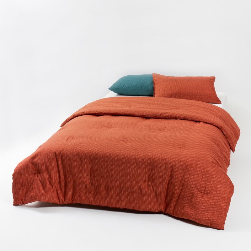 JAJU [JAJU] High-Density Peach Skin Blanket Pillowcase Set_SS_Orange