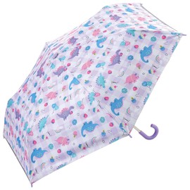 UBOTSR1-A Children's Happy & Smile Parasol, Folding, 19.7 inches (50 cm), For 7-8 Years Old, Approx. 45.3 - 49.2 inches (115 - 125 cm), Hand Opening Type, With Dedicated Cover, UV Protection, 6 Ribs, Skater, Girls, Rain or Sun Umbrella