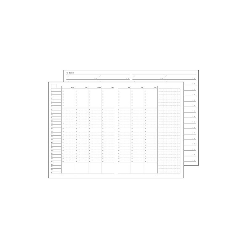 Raymei Fujii NT227 System Notebook, Free Weekly Schedule, Vertical Formula