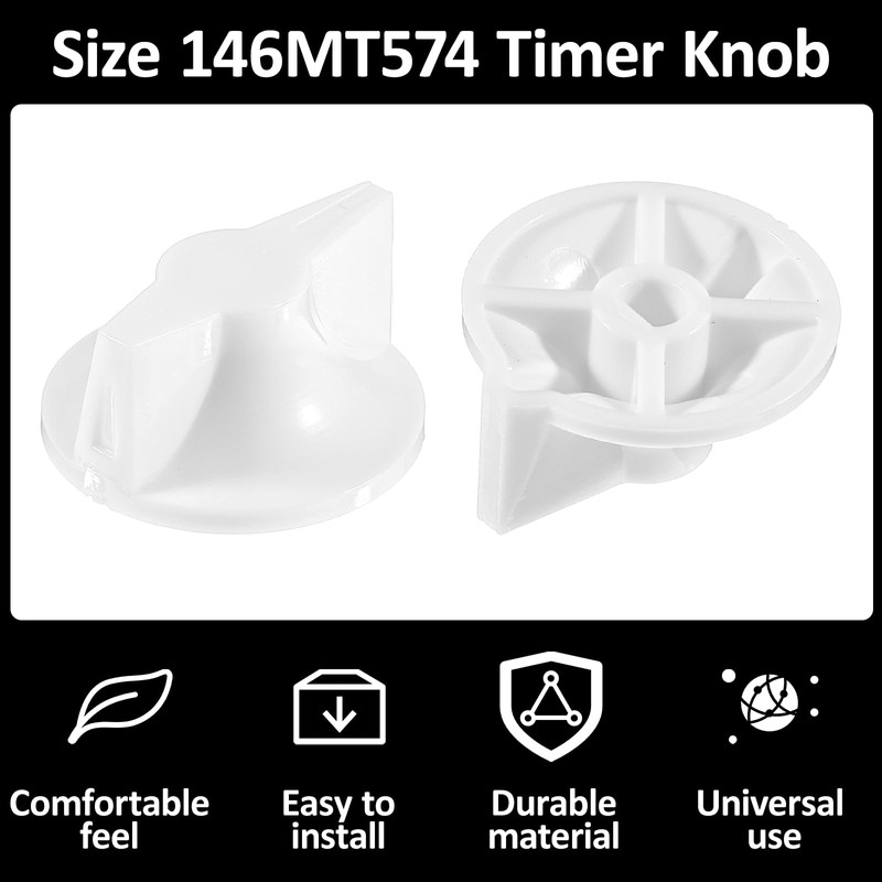 2Pack Timer Switch Knob Replacement, 146mt574 Timer Knobs Compatible with